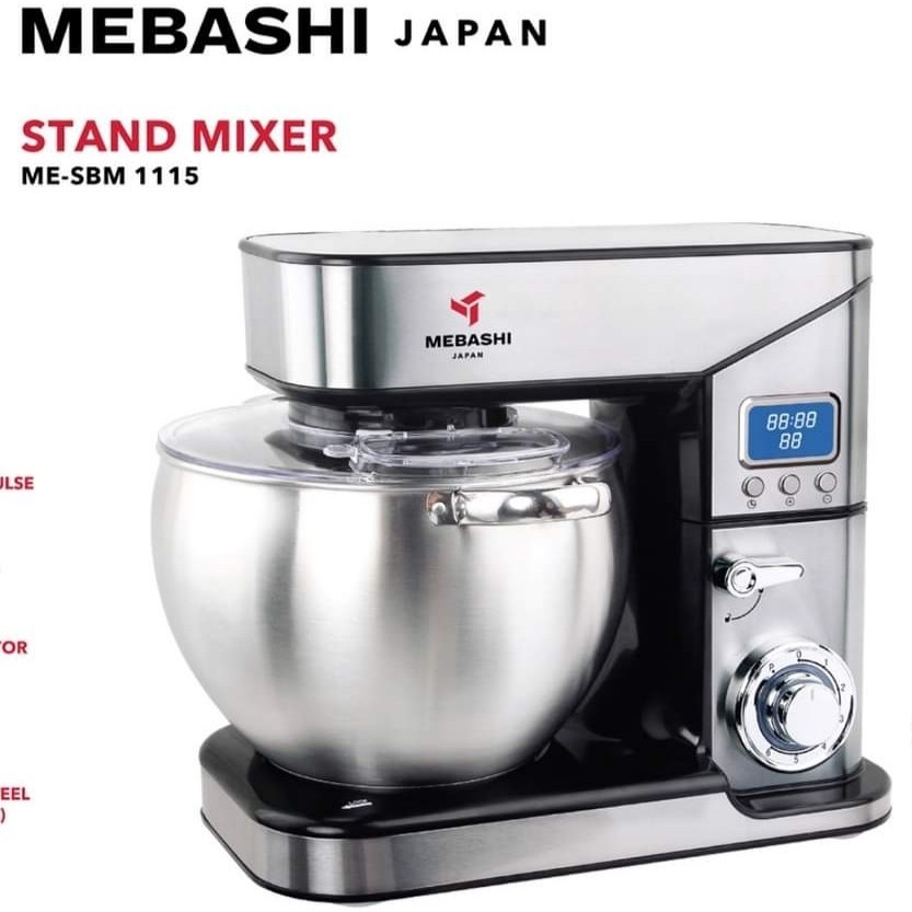 خرید همزن صنعتی Mebashi 1115 - کاسه ۱۰ لیتری + 2000W